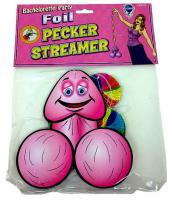 Bachelorette Party Foil Pecker Wall & Ceiling Hanging Streamer Danglers